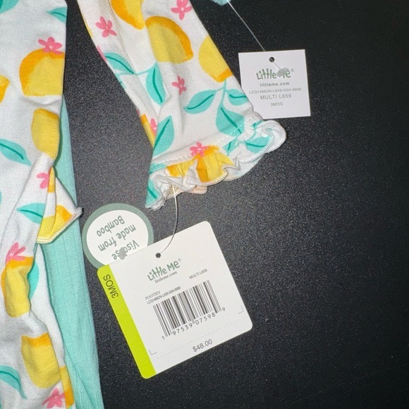 LITTLE ME. 2 piece footies set - Picture 4 of 8
